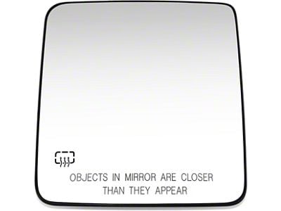 OE Style Heated Mirror Glass; Passenger Side (20-25 Jeep Gladiator JT w/o Blind Spot)