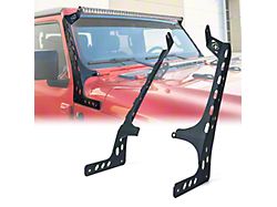 Prevail Series 50-Inch Light Bar Windshield Mounting Brackets (20-24 Jeep Gladiator JT, Excluding Mojave)