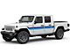 Retro Side Stripes; Blue Shades (20-24 Jeep Gladiator JT)