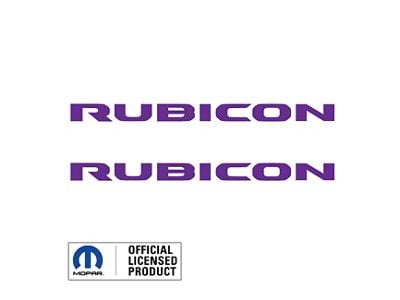 RUBICON Hood Graphic; Purple (20-24 Jeep Gladiator JT)