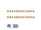 RUBICON Hood Graphic; Tan/Beige (20-25 Jeep Gladiator JT)