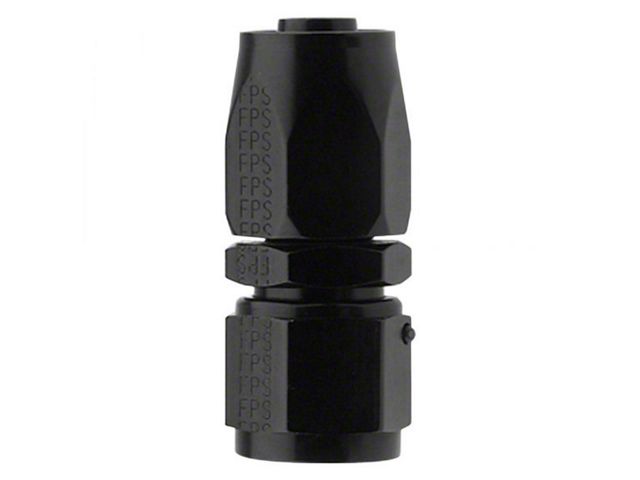 Series 2000 Pro-Flow Straight Hose End; -6AN; Black