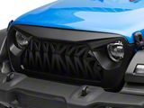 American Modified Shark Grille; Matte Black (20-25 Jeep Gladiator JT)