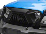 G1 Angry Series Grille with Turn Signals; Matte Black (20-25 Jeep Gladiator JT)