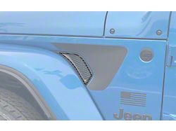 Side Vender Vent Accent Trim; Forged Carbon Fiber (20-25 Jeep Gladiator JT)