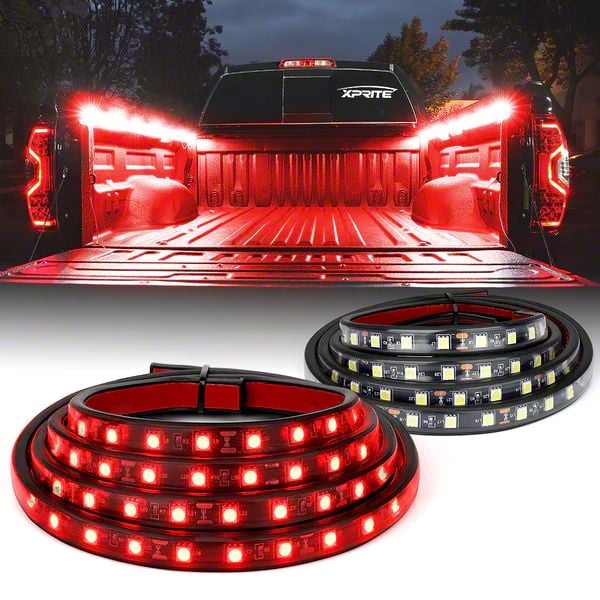 Jeep Gladiator Spire 2 Series LED Truck Bed Light Strips; Red ...