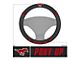 Steering Wheel Cover with Southern Methodist University Mustang and Pony Up Logo; Black (Universal; Some Adaptation May Be Required)