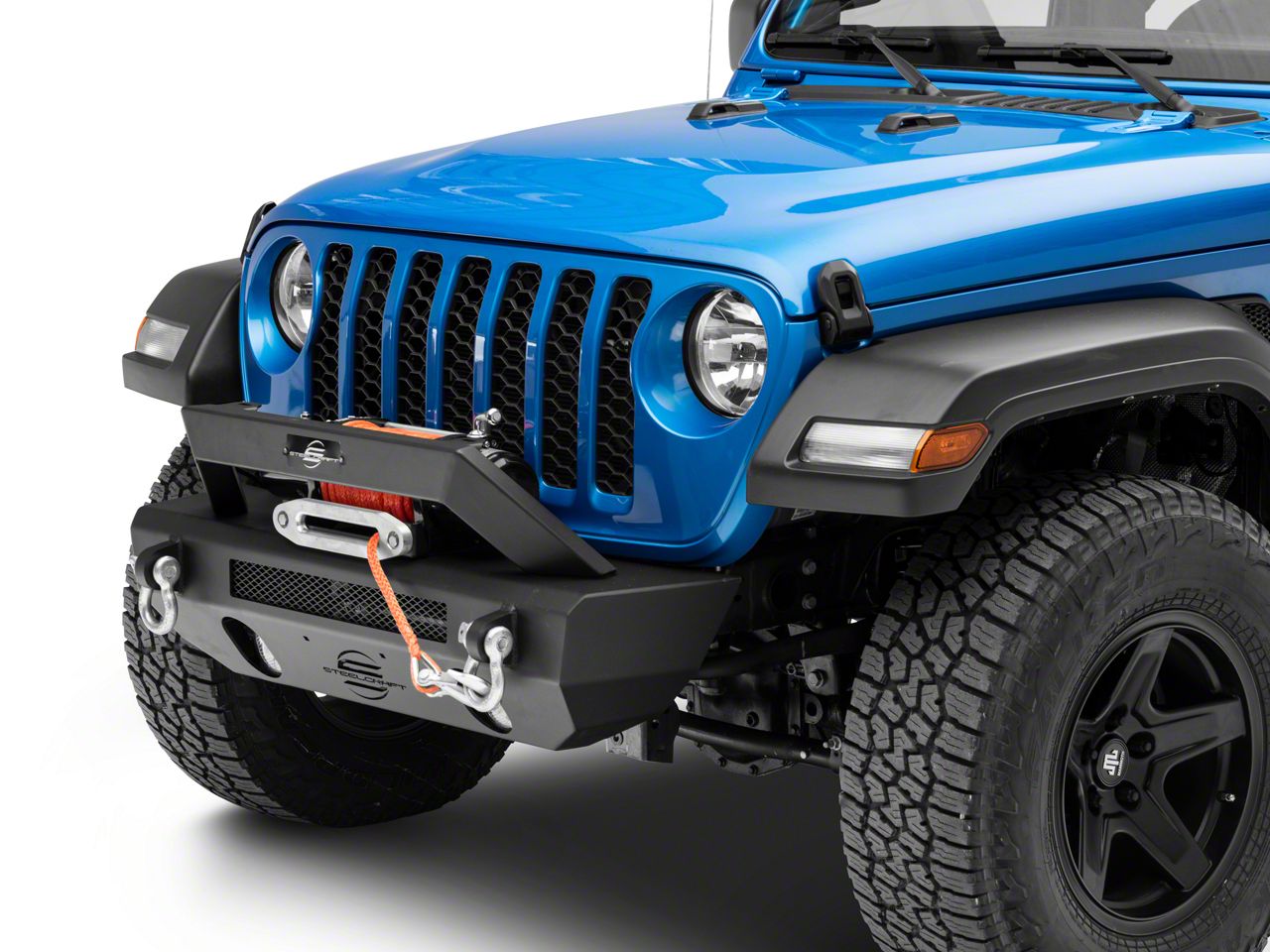 Jeep Gladiator Stubby Front Bumper; Textured Black (20-25 Jeep ...