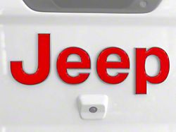 Tailgate Letter Overlays; Red (20-24 Jeep Gladiator JT)