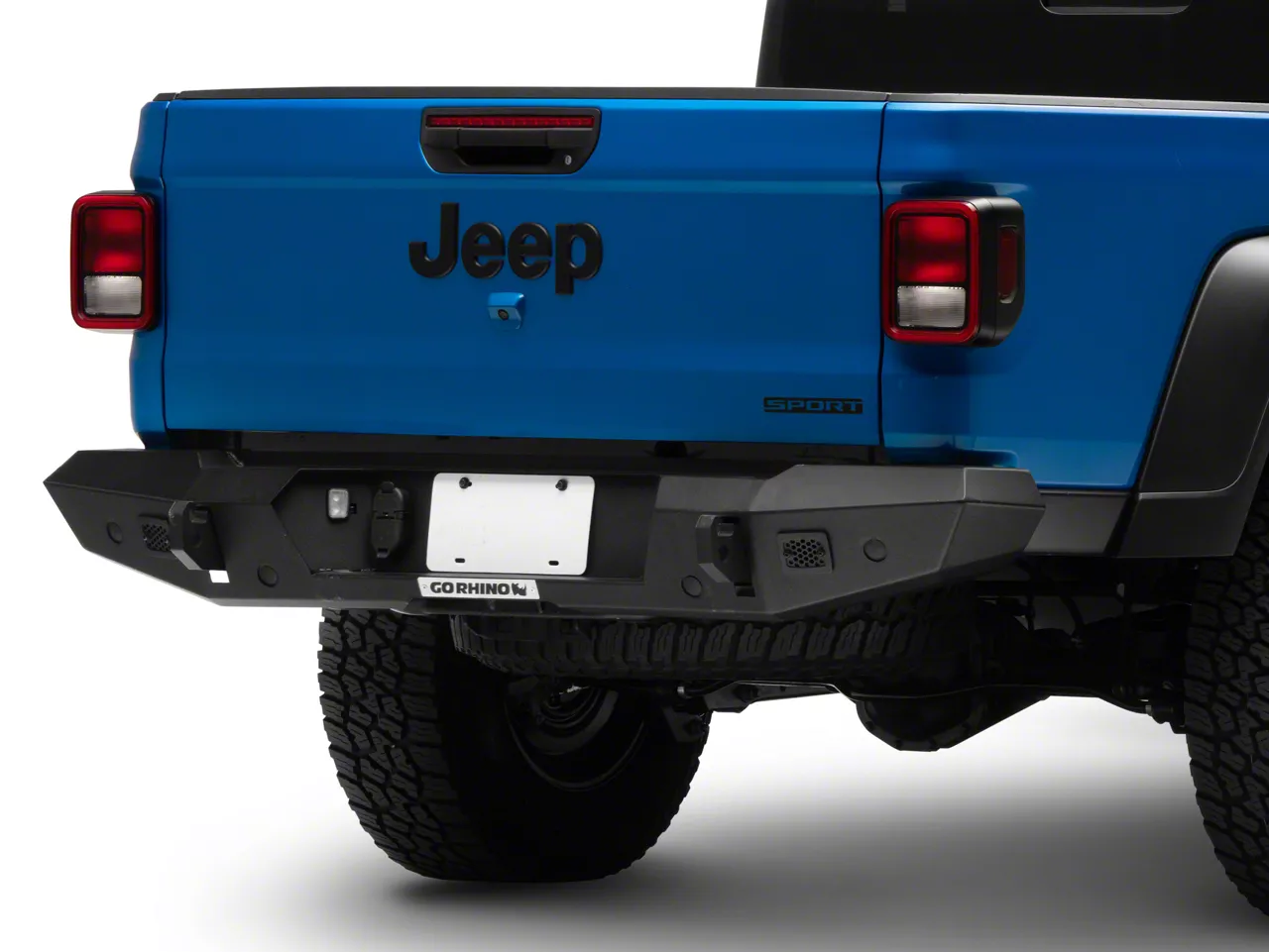 Go Rhino Jeep Gladiator Trailline Full Width Rear Bumper; Textured ...