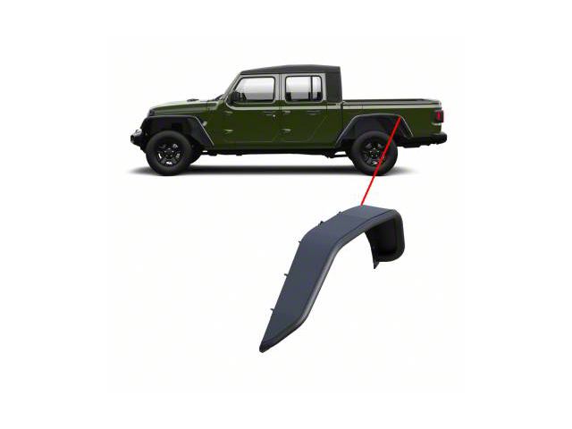 Tubular Fender Flares; Rear (20-24 Jeep Gladiator JT)