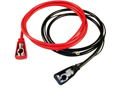 American Autowire Underhood Mounted Battery Cable Kit; Top Post (Universal; Some Adaptation May Be Required)