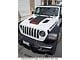 V2 Hood Stripe with 1941 Logo; Matte Black with Matte Black Pinstripe (20-25 Jeep Gladiator JT Launch Edition, Rubicon)