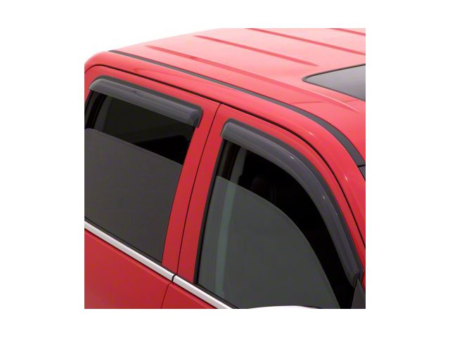 Ventvisor Window Deflectors; Front and Rear; Dark Smoke (20-24 Jeep Gladiator JT)