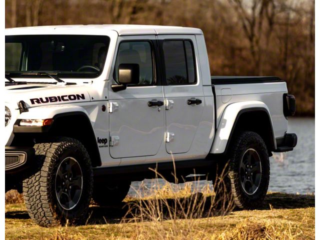 Window Connection Graphic; Gloss Black (20-24 Jeep Gladiator JT)