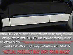 12-Piece Rocker Panel Insert Trim; 5-5/8-Inch Wide; Stainless Steel (93-95 Jeep Grand Cherokee ZJ)