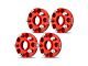 1.25-Inch 5-Lug Wheel Spacers; Red; Set of Four (99-10 Jeep Grand Cherokee WJ & WK)