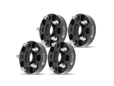 1.50-Inch 5-Lug Wheel Spacers; Black; Set of Four (99-10 Jeep Grand Cherokee WJ & WK)