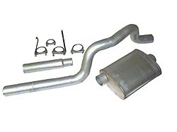 3-Inch Aluminized Cat-Back Exhaust System with Standard Turbo Muffler (99-04 4.7L Jeep Grand Cherokee WJ)