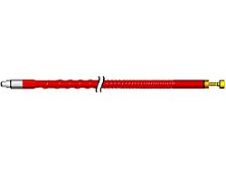 CB Antenna with Tuneable Tip; 3-Foot; Red (Universal; Some Adaptation May Be Required)