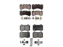 Ceramic Brake Pads; Front and Rear (18-21 Jeep Grand Cherokee WK2 SRT)