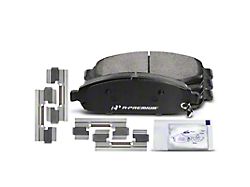 Ceramic Brake Pads with Pad Wear Sensor; Front Pair (05-10 Jeep Grand Cherokee WK, Excluding SRT8)