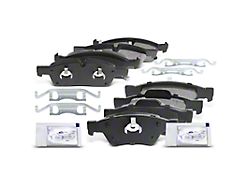 Ceramic Brake Pads with Pad Wear Sensor; Front and Rear (11-18 Jeep Grand Cherokee WK2, Excluding SRT, SRT8 & Trackhawk)