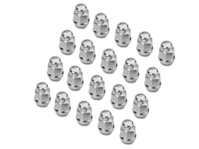 Chrome Acorn Lug Nut Kit; 1/2-Inch x 20; Set of 20 (93-10 Jeep Grand Cherokee ZJ, WJ & WK)