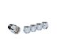 Chrome Acorn Wheel Locks; M14x1.5; Set of 4 (11-24 Jeep Grand Cherokee WK2 & WL)