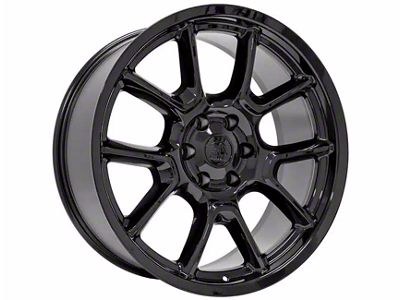 DG21 Gloss Black Wheel; 22x9.5; 29mm Offset (22-24 Jeep Grand Cherokee WL)