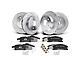 Drilled and Slotted Brake Rotor and Pad Kit; Front and Rear (99-02 Jeep Grand Cherokee WJ w/ Akebono Calipers; 03-04 Jeep Grand Cherokee WJ)