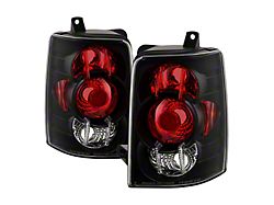 Euro Style Tail Lights; Black Housing; Clear Lens (93-98 Jeep Grand Cherokee ZJ)