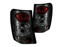 Euro Style Tail Lights; Chrome Housing; Smoked Lens (99-04 Jeep Grand Cherokee WJ)