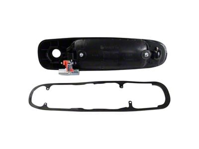 Exterior Door Handle; Front Passenger Side; Black (99-04 Jeep Grand Cherokee WJ w/ Keyhole)