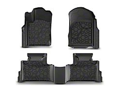 Front and Rear All-Weather Floor Mats; Black (12-15 Jeep Grand Cherokee WK2)