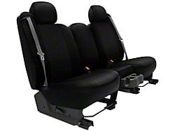 Genuine Neoprene Custom 2nd Row Bench Seat Covers; Black/Black (2021 Jeep Grand Cherokee WK2)