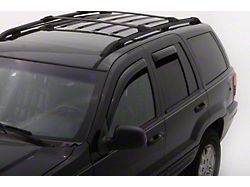 In-Channel Ventvisor Window Deflectors; Front and Rear; Dark Smoke (99-04 Jeep Grand Cherokee WJ)