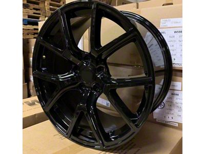 JP2 Gloss Black Wheel; 20x10; 45mm Offset (22-24 Jeep Grand Cherokee WL)