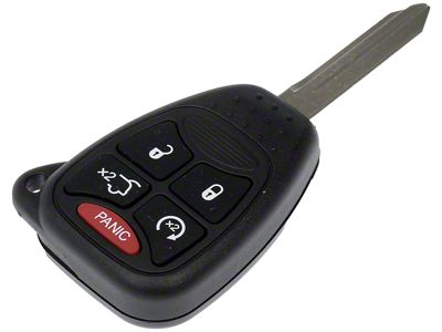 Keyless Entry Remote; 5-Button (2007 Jeep Grand Cherokee WK w/ Remote Start)