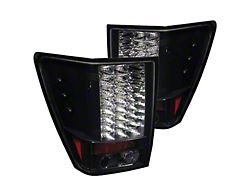 LED Tail Lights; Black Housing; Clear Lens (05-06 Jeep Grand Cherokee WK)