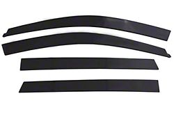 Low Profile Ventvisor Window Deflectors; Front and Rear; Dark Smoke with Chrome Trim (22-24 Jeep Grand Cherokee WL)