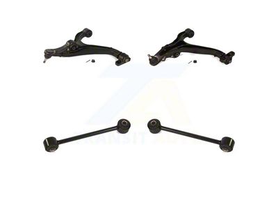 Front Lower Suspension Control Arm and Ball Joint Assemblies with Front Stabilizer Bar Link Kit (05-10 Jeep Grand Cherokee WK)