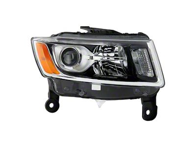 OEM Style Headlight; Black Housing; Clear Lens; Passenger Side (14-16 Jeep Grand Cherokee WK2)