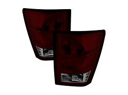 OEM Style Tail Lights; Chrome Housing; Red Smoked Lens (07-10 Jeep Grand Cherokee WK)