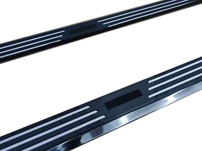 Pinnacle Running Boards; Black and Silver (11-21 Jeep Grand Cherokee WK2)