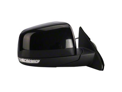 Power Folding Heated Mirrors with Turn Signal; Unpainted (14-21 Jeep Grand Cherokee WK2 w/ RPO Code GU5)