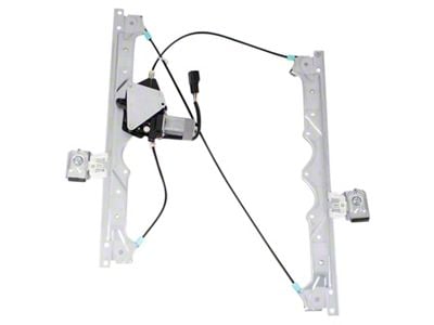 Power Window Regulator and Motors; Front (06-10 Jeep Grand Cherokee WK)