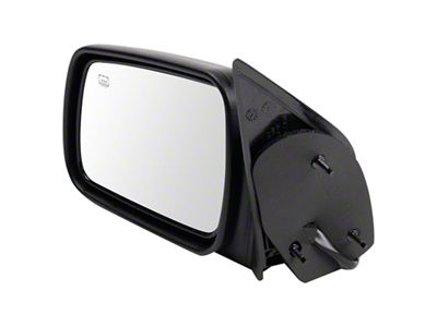 Powered Heated Mirror; Textured Black; Driver Side (93-95 Jeep Grand Cherokee ZJ, Excluding Limited)