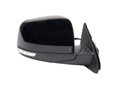 Powered Heated Mirror with Turn Signal; Black; Passenger Side (11-19 Jeep Grand Cherokee WK2 w/ Memory Mirrors)