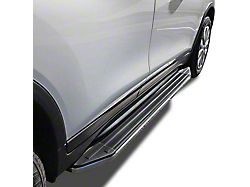 Premium Running Boards; Black with Stainless Steel Trim (22-25 Jeep Grand Cherokee WL, Excluding Summit & Trailhawk)